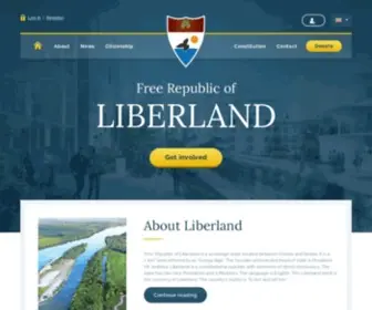 Liberland.org(Free republic of Liberland) Screenshot