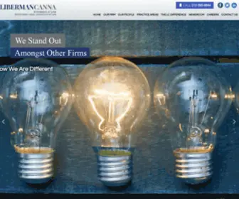 Libermancanna.com(International Business Law Firm) Screenshot