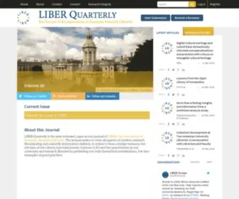 Liberquarterly.eu(LIBER Quarterly) Screenshot