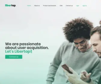 Libertap.com(Performance marketing software) Screenshot