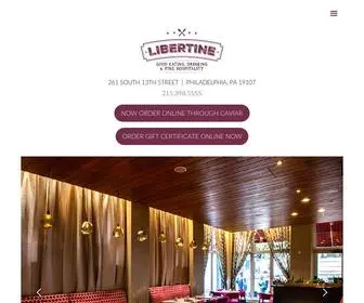 Libertinephilly.com(Libertine Restaurant Philadelphia) Screenshot