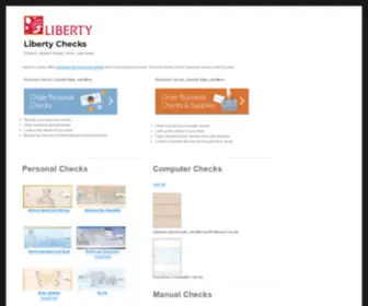 Liberty-Checks.com(Checks, deposit tickets, forms, and more) Screenshot