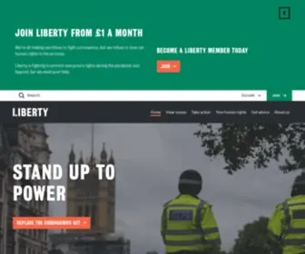Liberty-Human-Rights.org.uk(Protecting rights since 1934) Screenshot
