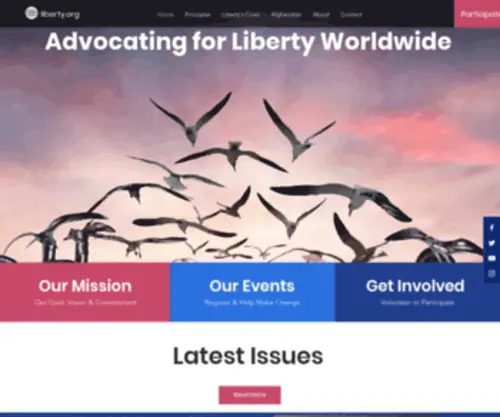 Liberty.org(Advocating for human rights and liberty worldwide) Screenshot