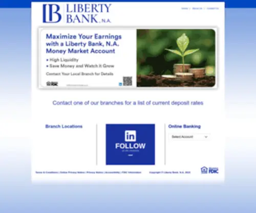 Libertybk.com(Liberty Bank) Screenshot