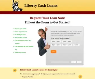 Libertycashloans.com(Liberty Loans) Screenshot