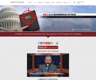 Libertycounsel.com(Liberty Counsel HTML Text Decoration) Screenshot
