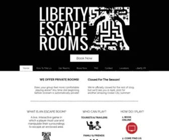 Libertyescaperoomsocnj.com(Liberty Escape Rooms Ocean City) Screenshot