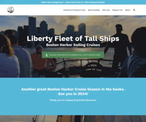 Libertyfleet.com(Liberty Fleet of Tall Ships) Screenshot