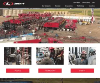 Libertyfrac.com(Liberty Oilfield Services) Screenshot