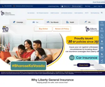 Libertyinsurance.in(General Insurance Company in India) Screenshot