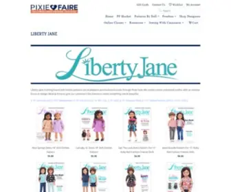 Libertyjanepatterns.com(American Girl Doll) Screenshot