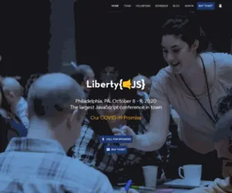 Libertyjs.com(Largest Javascript conference in Philadelphia) Screenshot