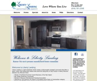 Libertylanding.com(Liberty Landing Manufactured Home Community) Screenshot