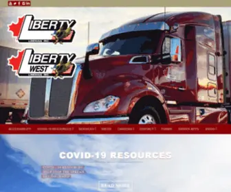 Libertylinehaulwest.com(North America's Premier LTL & Truckload Services) Screenshot