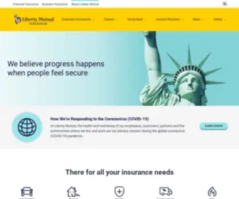 Libertymutualgroup.com(Corporate Information Overview) Screenshot
