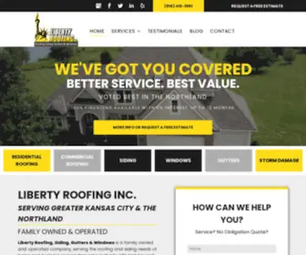 Libertyroofingkc.com(Roofing & Siding Company) Screenshot