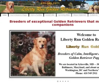 Libertyrun.com(Liberty Run Golden Retrievers) Screenshot