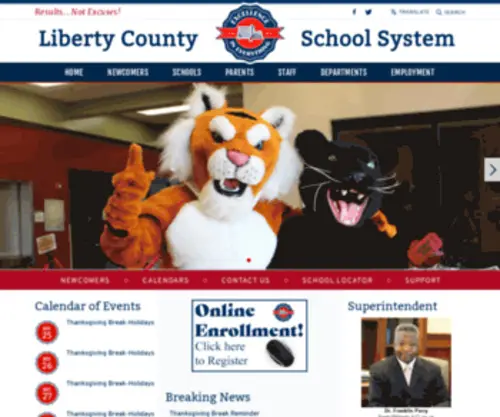 Libertyschools.org(Liberty County School System) Screenshot