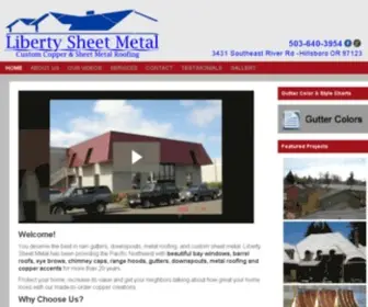 Libertysheetmetal.com(Liberty Sheet Metal Offers Metal Roofing) Screenshot