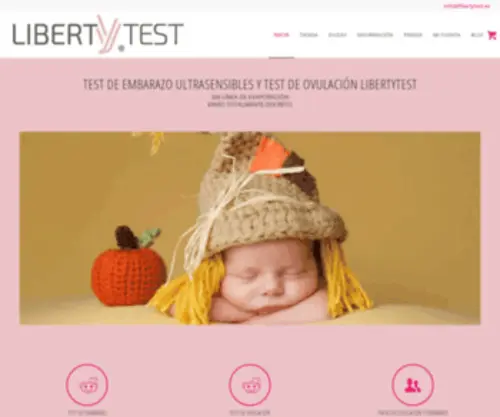Libertytest.es(Los mejores test de embarazo ultrasensibles 10mlU/mL Sin línea de evaporación) Screenshot