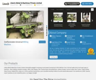 Libertyusedmachines.com(Liberty Metal & Machines Private Limited) Screenshot