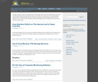 Libervis.com(The good uses of technology) Screenshot