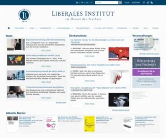 Libinst.ch(Liberales Institut) Screenshot