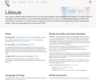 Liblouis.org(Liblouis) Screenshot