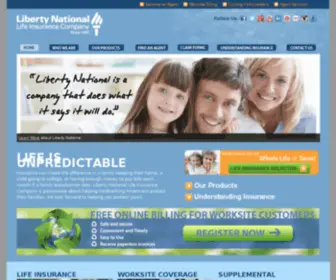 Libnat.com(Liberty National Life Insurance Company) Screenshot