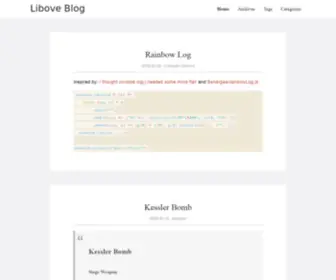 Libove.org(Personal Blog) Screenshot