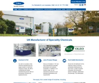 Librachem.co.uk(Libra Speciality Chemicals) Screenshot