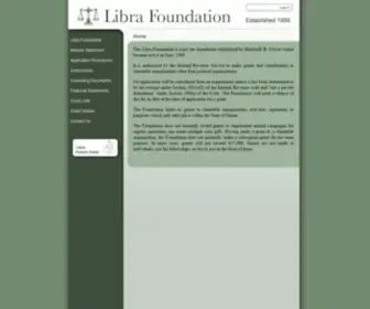 Librafoundation.org(The Libra Foundation) Screenshot