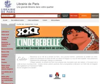 Librairie-DE-Paris.fr(Réservez votre livre parmi plus d'1 million de titres) Screenshot