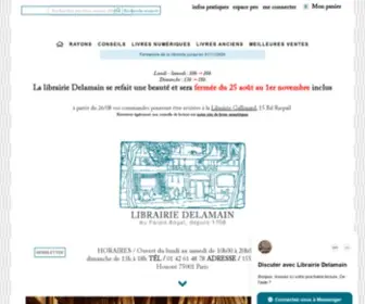 Librairie-Delamain.com(Réservez votre livre parmi plus d'1 million de titres) Screenshot