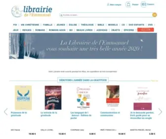 Librairie-Emmanuel.fr(Librairie de l'Emmanuel I Librairie Religieuse Catholique) Screenshot