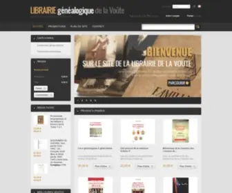 Librairie-Genealogie.com(Librairie Généalogique de la Voûte) Screenshot