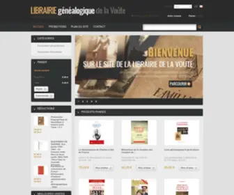 Librairie-Genealogique.com(Librairie Généalogique de la Voûte) Screenshot