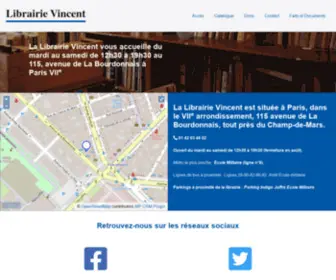 Librairie-Vincent.com(Librairie de livres neufs) Screenshot