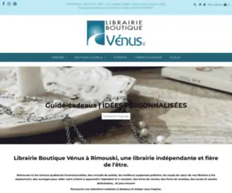 Librairieboutiquevenus.com(Librairie-Boutique Vénus) Screenshot