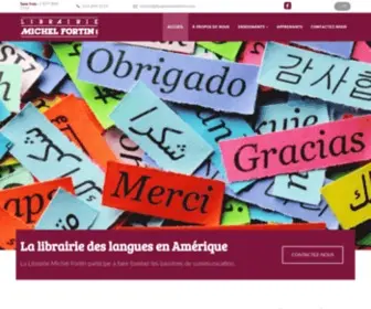 Librairiemichelfortin.com(Livres de langues Montréal) Screenshot