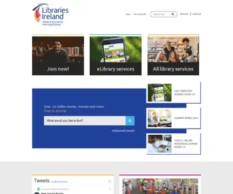 Librariesireland.ie(Library Services in Ireland) Screenshot