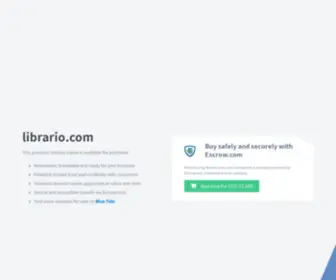 Librario.com(Domain name is for sale) Screenshot