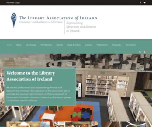 Libraryassociation.ie(Representing libraries and librarianship in Ireland) Screenshot