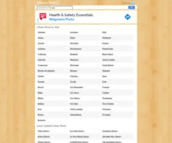 Libraryhours.org(Library Hours) Screenshot