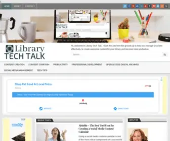 Librarytechtalk.com(Library Tech Talk) Screenshot