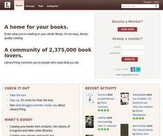 Librarything.com(Catalog your books online) Screenshot