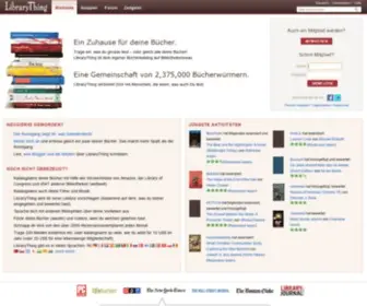 Librarything.de(Katalogisiere deine Bücher online) Screenshot