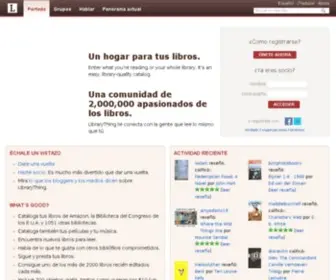 Librarything.es(Cataloga tus libros en línea) Screenshot