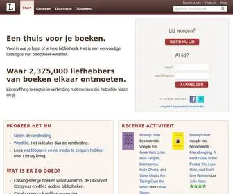 Librarything.nl(Catalogiseer je boeken online) Screenshot